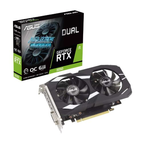 Asus GeForce RTX 3050 6GB GDDR6 Dual OC Κάρτα Γραφικών (T)