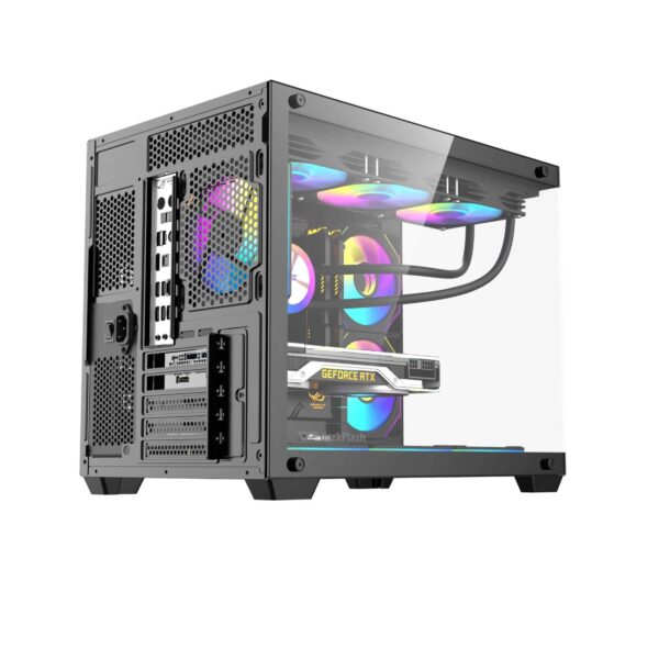 Darkflash B275 PRO Black ARGB Case mATX με 6x Infinity Mirror Fans (T)