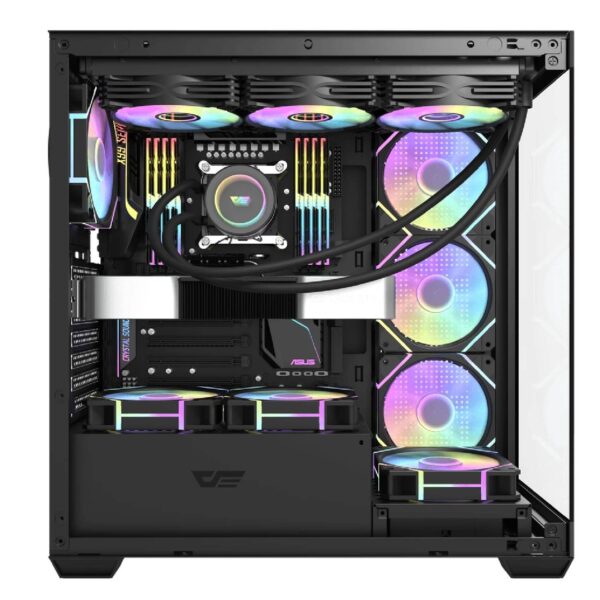 Darkflash DS900 ATX Case – 7x 120mm A-RGB Fans, Tempered Glass, USB-C, Μαύρο (T)