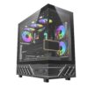 Darkflash DS950 Black ARGB Case ATX με 6x Infinity Mirror Fans & USB-C (T)