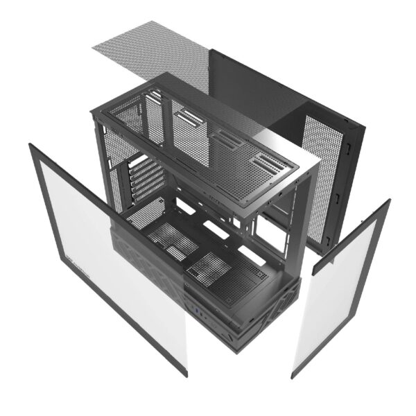 Darkflash DS950 Black ARGB Case ATX με 6x Infinity Mirror Fans & USB-C (T)