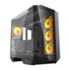 Darkflash DY470 Shadow ATX Case με 4x A-RGB Infinity Mirror Fans – Μαύρο (T)