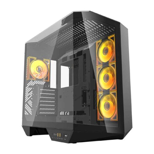 Darkflash DY470 Shadow ATX Case με 4x A-RGB Infinity Mirror Fans – Μαύρο (T)