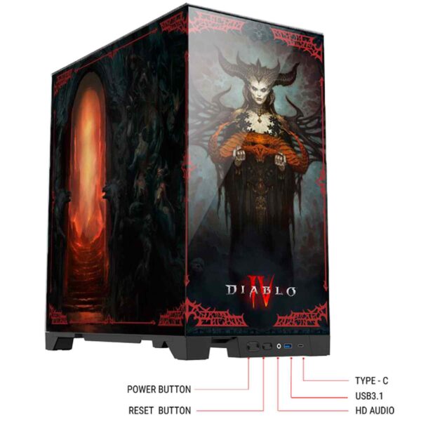Diablo IV – Lilith PC Gaming Case Limited Edition ATX / USB-C / Υποστήριξη 360mm Ψυγείου / Μαύρο (T)