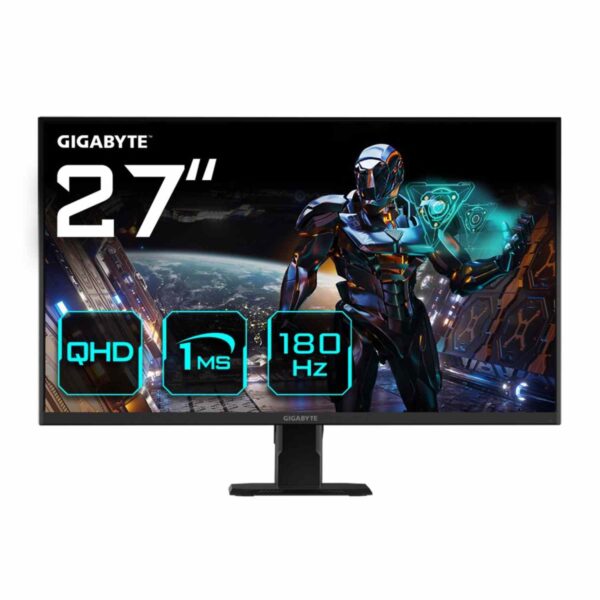 GIGABYTE GS27QA 27″ QHD IPS 180Hz HDR Gaming Monitor – 1ms , Μαύρη (T)