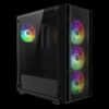Gamdias AURA GC2 Elite , Midi Tower, Mesh, 4x RGB Fans, Tempered Glass, Μαύρο (T)