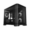 Gamemax HYPE-M Black mATX Case – Κουτί Υπολογιστή με 3x120mm ARGB Ανεμιστήρες / Curved Tempered Glass (T)