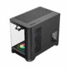 Gamemax HYPE-M Black mATX Case – Κουτί Υπολογιστή με 3x120mm ARGB Ανεμιστήρες / Curved Tempered Glass (T)