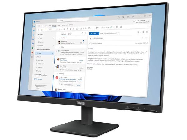 LENOVO Monitor ThinkVision S24-4e 23.8'' FHD IPS, HDMi, VGA, 3Years (Okt)