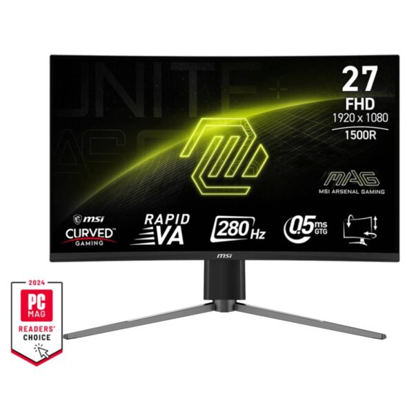 MSI MAG 325CQF 31.5″ WQHD 180Hz Curved Rapid VA Gaming Monitor με 0.5ms, USB-C & 1000R (T)