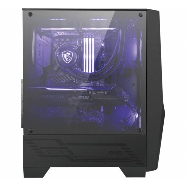 MSI MAG FORGE 100M Mid Tower Gaming Κουτί Υπολογιστή με 2x ARGB Fans & Tempered Glass (T)
