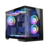 Modecom Panorama ARGB 7F Gaming Midi Tower Κουτί Υπολογιστή με 7x ΠροΕγκατεστημένα ARGB Fans και Tempered Glass , Μαύρο (T)