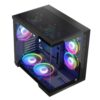 Modecom Panorama ARGB 7F Gaming Midi Tower Κουτί Υπολογιστή με 7x ΠροΕγκατεστημένα ARGB Fans και Tempered Glass , Μαύρο (T)