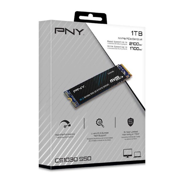 PNY CS1030 1TB NVMe SSD M.2 PCIe 3.0 x4 3D NAND (T)