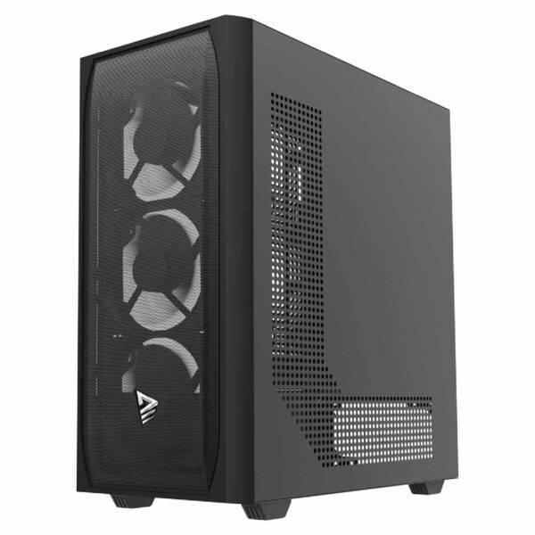 Savio NOCTIS FLOW X1 Gaming Case / ATX – High Airflow / 4× PWM Fans / Black (T)