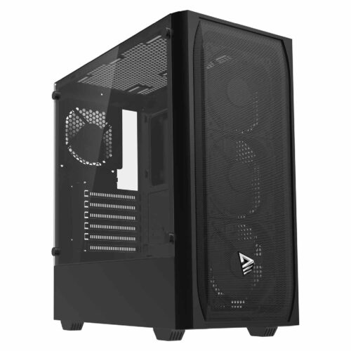 Savio NOCTIS FLOW X1 Gaming Case / ATX – High Airflow / 4× PWM Fans / Black (T)