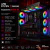 Titan Series – Gaming PC Ryzen 7 7800X3D / Radeon RX 9070 XT 16GB / 32GB DDR5 / 1TB NVMe / Windows 11 με Υδρόψυξη (T)