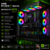 Titan Series – Gaming PC Ryzen 7 7800X3D / RTX 5070 12GB / 32GB DDR5 / 1TB NVMe / Windows 11 με Υδρόψυξη (T)