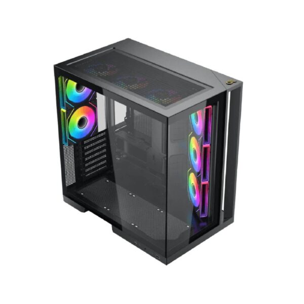 Xigmatek Aqua 7 Black ARGB Case ATX με 8x Fans & USB-C (T)