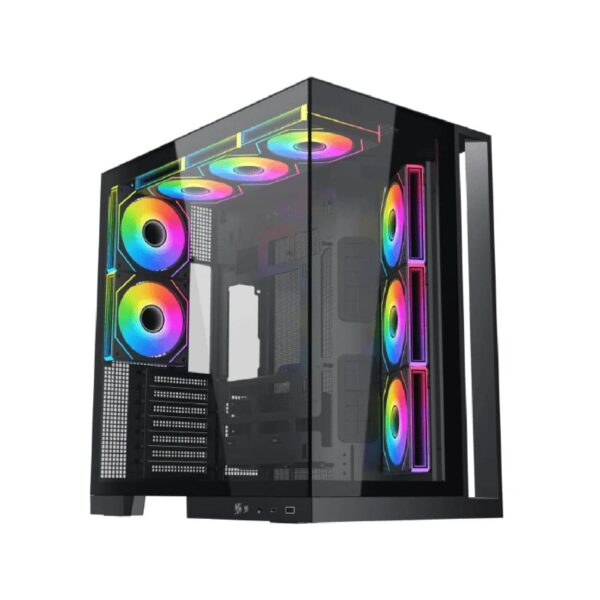 Xigmatek Aqua 7 Black ARGB Case ATX με 8x Fans & USB-C (T)