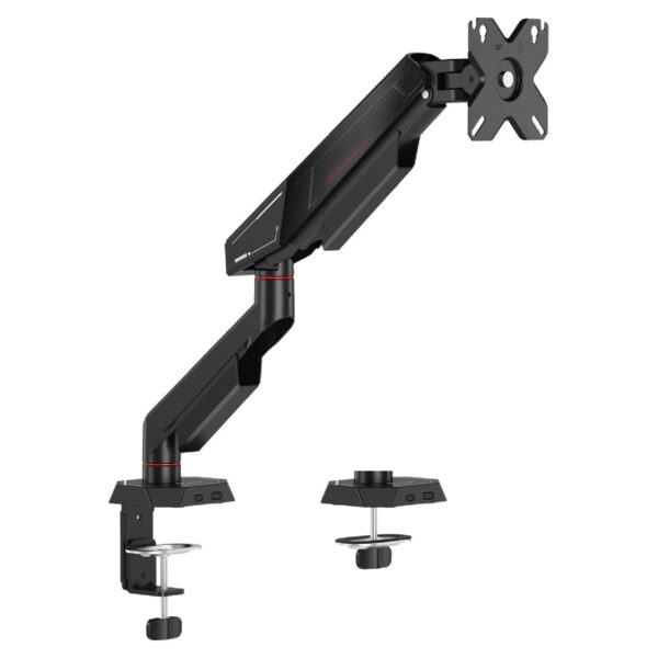 SAVIO UM-05 Βάση Γραφείου Monitor 17″–40″ με Μηχανικό Ελατήριο, VESA 75×75 / 100×100, έως 12kg