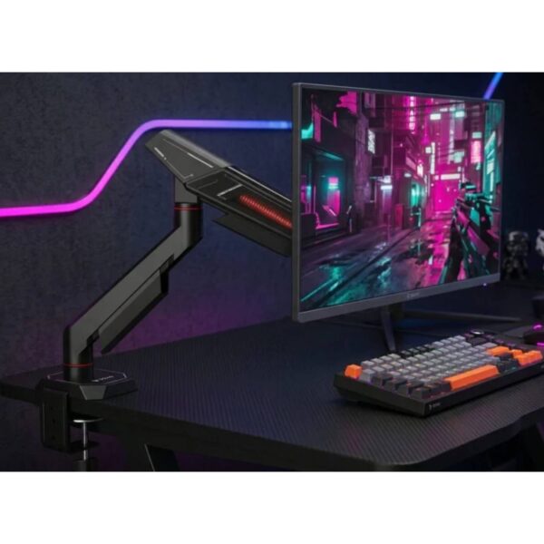 SAVIO UM-05 Βάση Γραφείου Monitor 17″–40″ με Μηχανικό Ελατήριο, VESA 75×75 / 100×100, έως 12kg