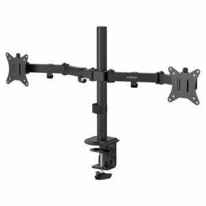 Savio UM-03 Διπλή Βάση Οθόνης Γραφείου 17″-32″ / 2x9kg / VESA 75×75 & 100×100 / Μαύρη
