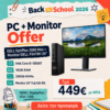 REF.PC + MONITOR 449E B2S BUNDLE REF. PC DELL 3080 Mini I5-10500T/16GB/256NVMe/WIN11 + REF MONITOR DELL P2419h HDMI/DP/VGA/USB (SP)