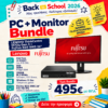 B2S BUNDLE LENOVO ThinkCentre M70q Gen.3 MICRO i3-12100T/8GB/250NVMe/WIN11 + REF. MONITOR Fujitsu B24-9WS 24'' (SP)